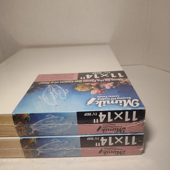 (2) Creative Mark Mimik 11x14” 1.5" Deep Recycled PET Cradled Canvas Panels NEW - Picture 4 of 6